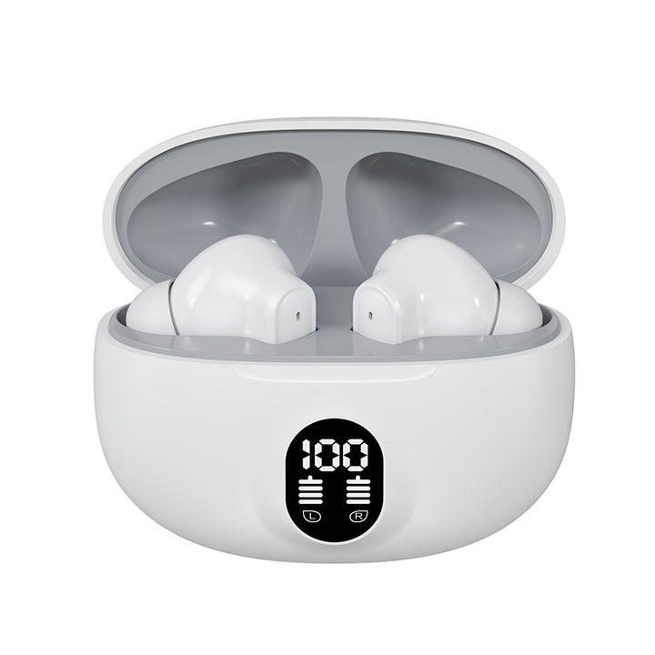 Professional Display Earbuds STEREO 895B Wireless Bluetooth Earbuds | Mic in-Ear Headphones with LED Display | Type C Fast Charging | Bluetooth 5.3 for Android/iPhone