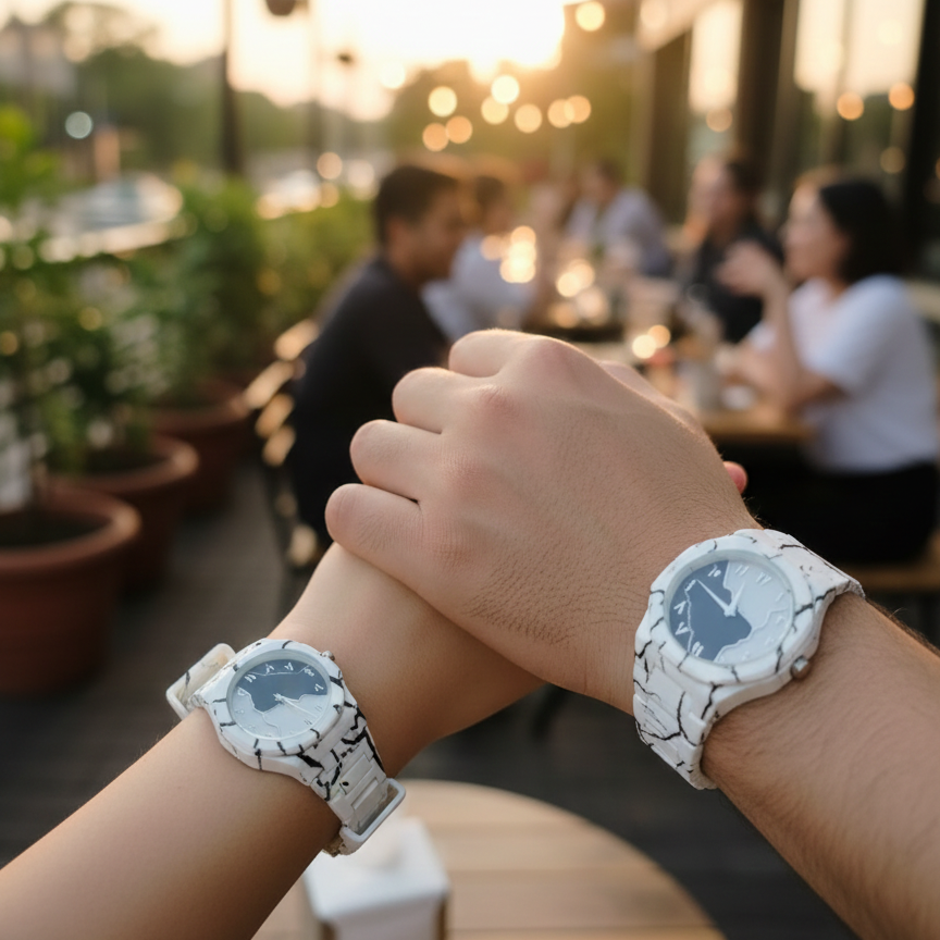 Tiger Aura Pair Watch – Stylish His & Hers Wristwatch Set